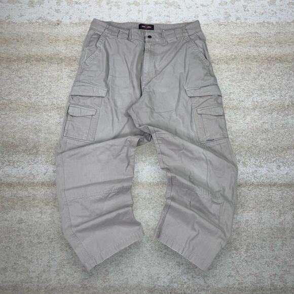 Vintage Tru Spec Tactical Pants Light Tan Baggy Wide Leg Fit Cargos Military 90s - Picture 2 of 4